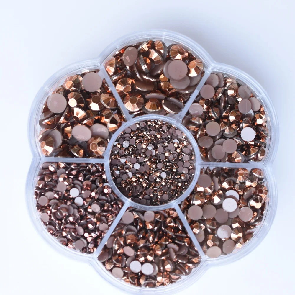 Premium Resin Round Flatback Rhinestones - 5000pcs Crystal Gems for Jewelry and 3D Decorative Crafts