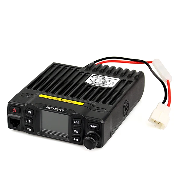 Retevis RT95 DTMF 모바일 차량용 무전기 듀얼 밴드 VHF/UHF 25W 컬러 LCD 차량용 워키토키+프로그램 케이블+안테나 마운트