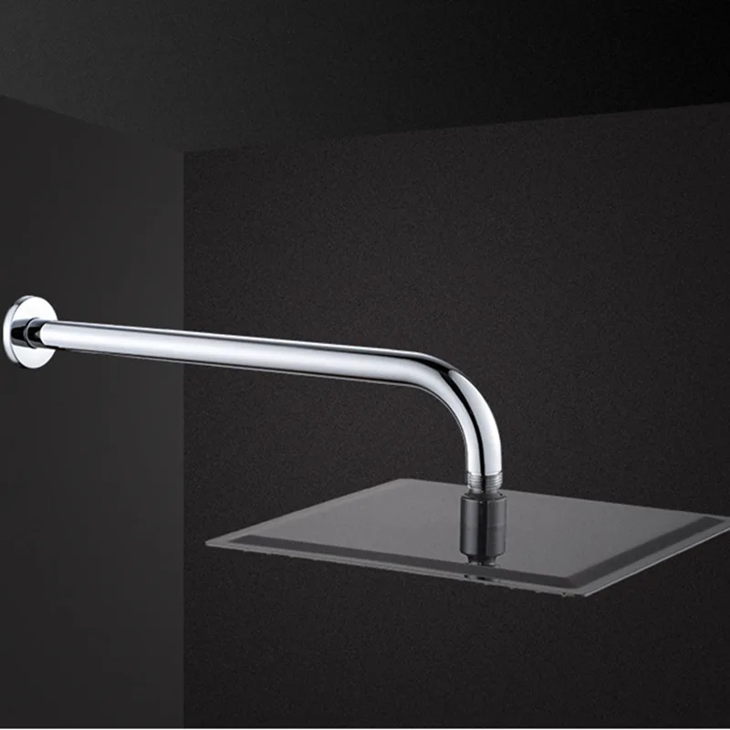 Stainless Steel Shower Arm Bottom Hose Wall Mounted Shower Head Extension Arm Joint Shower Nozzle Accessories  Fixed Base 6