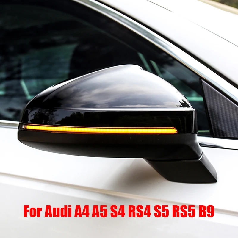 

For Audi A4 A5 S4 RS4 S5 RS5 B9 Silver version of the original replacement rearview mirror housing modification for automobiles