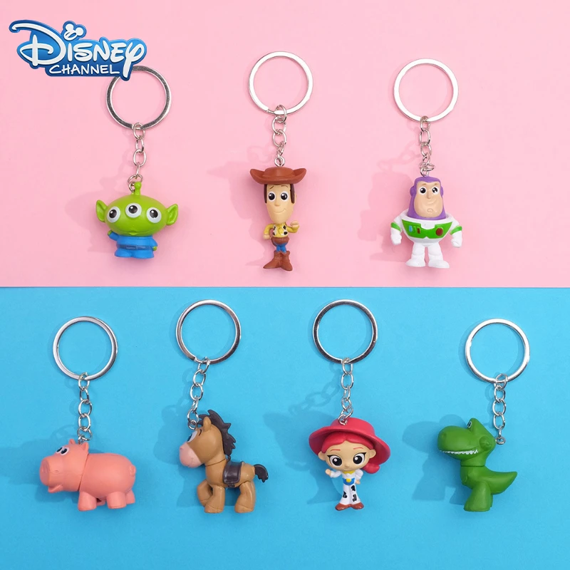 Disney Toy Story 4 Woody Buzz Lightyear Pvc Action Figure Portachiavi Figura Jessie Woody Alien Portachiavi Giocattoli Per Regalo Per Bambini