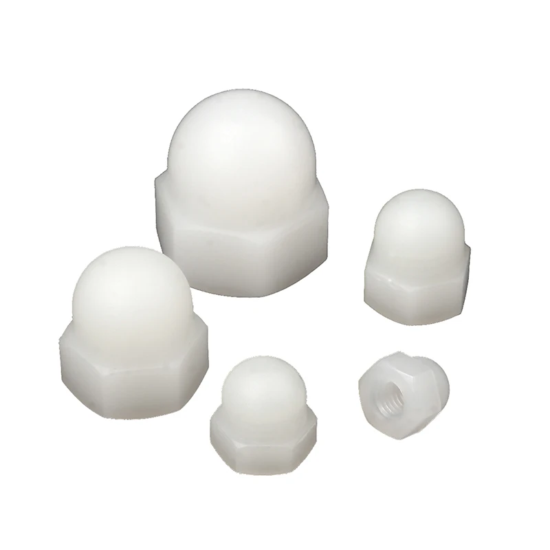 100 Cappucci Copri-dado M5 - Plastica Bianca, Chiave 8mm, Protezione Antiruggine - Foto 8