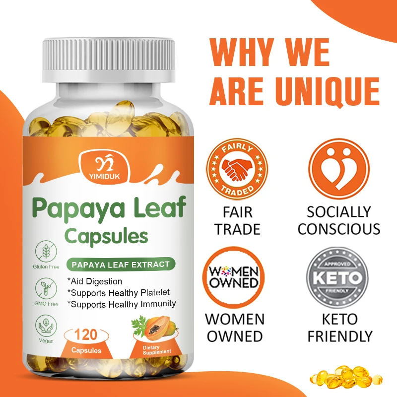 PapayaLeafExtractCapsulesBloodPlateletBoostBoneMarrowSpleen