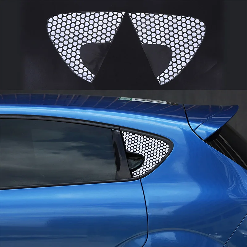 Autocollants Vitre Arrière Seat Leon MK2 (2008-2012) - Design Nid D'abeille - Décorations Vinyle Haute Qualité