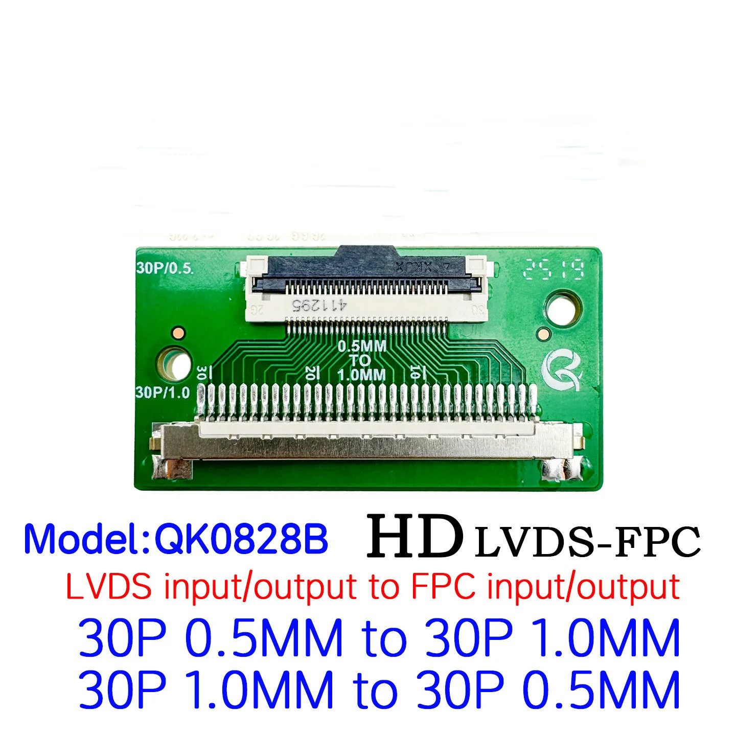 QK-0828A/B CSOT 30P 0.5mm 30P 표준 1.0mm 피치 어댑터 보드 F05035 HKC