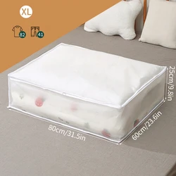 Printed Quilt Storage Bag - Durable Dust-Proof and Moisture-Resistant Organizer for Clothes, Blankets, and Duvets (XL 80X60X25cm)