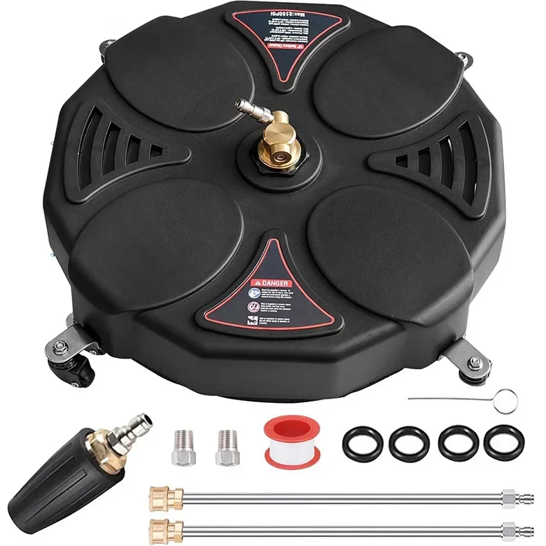 High Pressure Washer 13 Inch Round Floor Scrubbing Disc Scrubbing Disc Brush Pool Road Washer Accessories 2500PSI