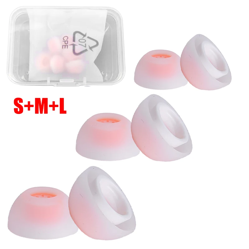 Silicone Replacement Ear Tips - Pack of 3 Pairs