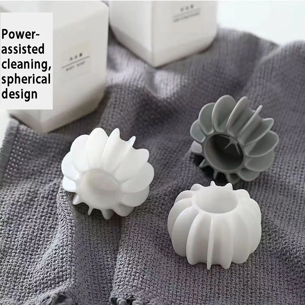 Laundry Ball Pet Hair Remover Laundry Hair Catcher 10Pcs Reusable Silicone To Remove Pet Hair And Prevent Clothes From Winding Bathroom Supplies