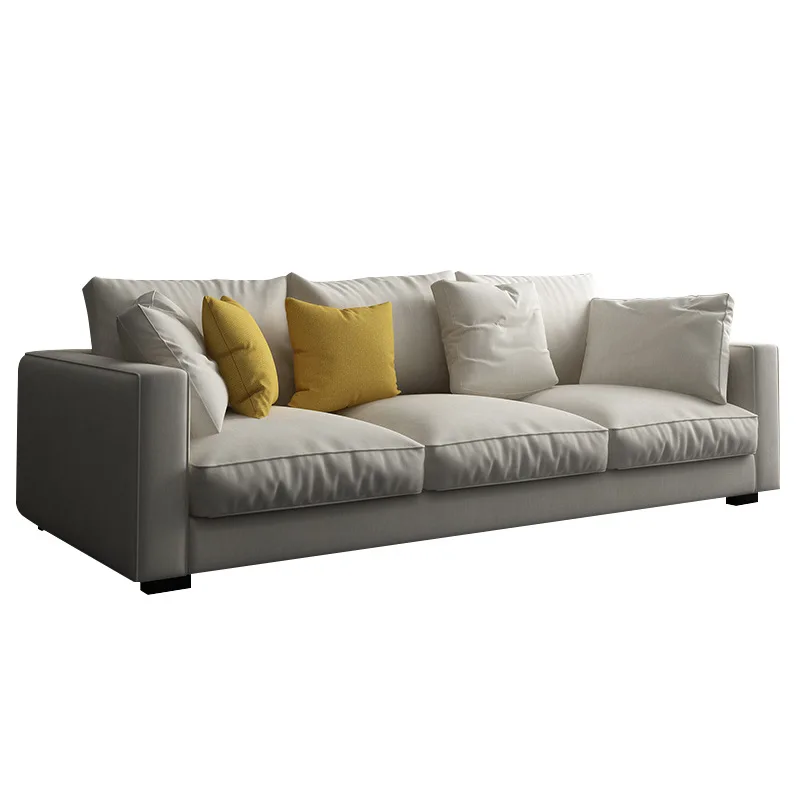 

Modern minimalist living room technology fabric sofa