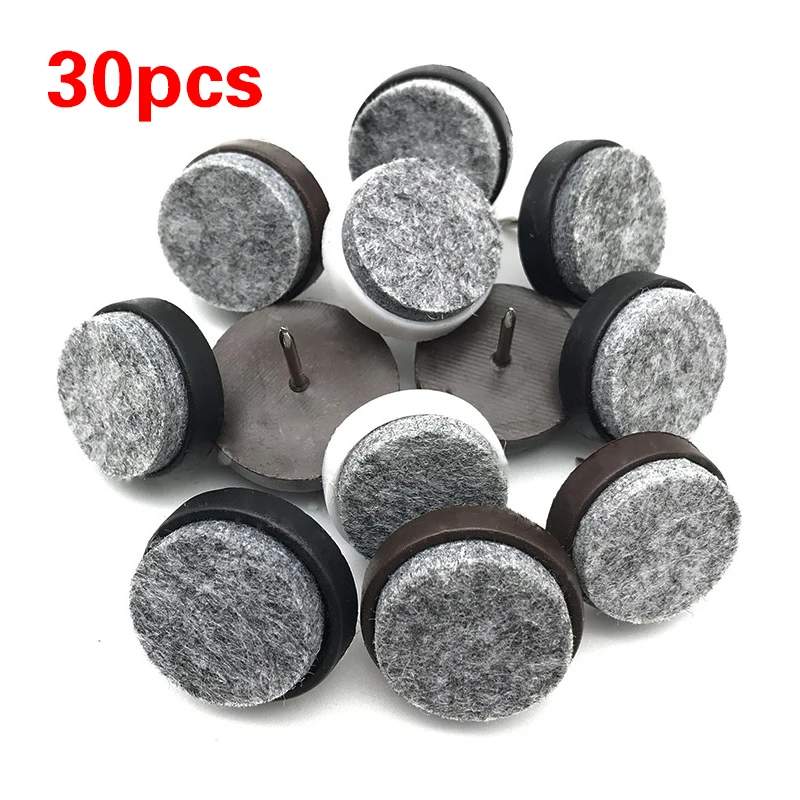 30 Pcs Sofa Furniture Felt Nails Plastic Land Nail Tables And Chairs Protect Pad Non-slip Foot Nail Security Floor Protector