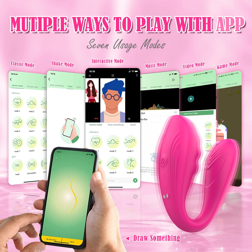 Sexy Toys Bluetooth Female Vibrator for Women Wireless APP Remote Control Dildo Vibrators Wear Sex Panties Toys For Couples
