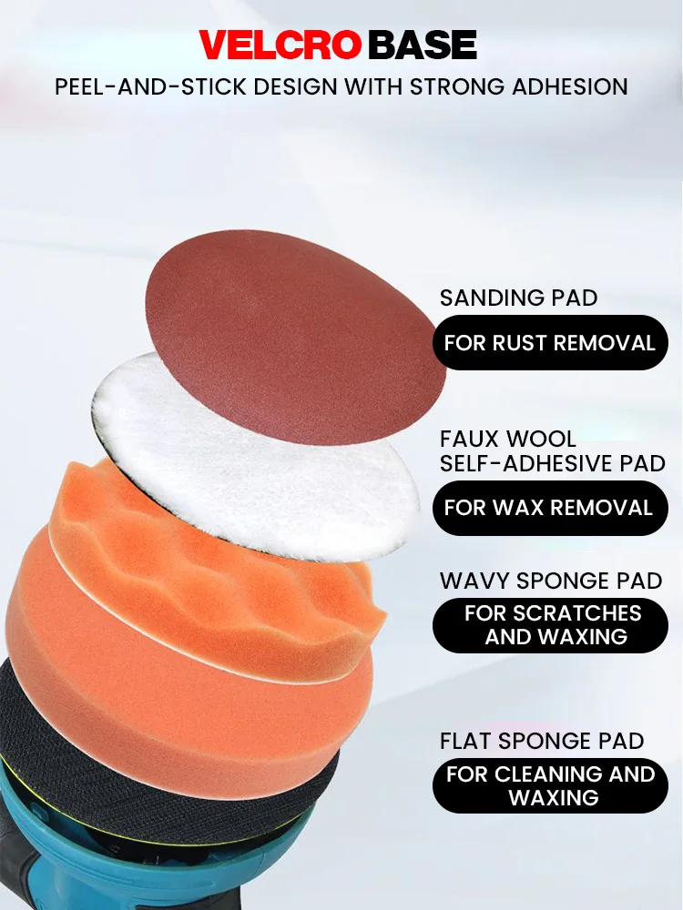 Cordless Car er Polisher For Makita/Dewalt (No Battery)8 Gears Adjustable Auto Electric Waxing Sanding Sealing Glaze Tool cordless car polisher