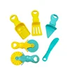 Food Play Dough Molds for Kids Plastics Fruit Vegetable Dumpling Noodle Mold Knife Fork Bowl Plate Playdough Accessories Toys 6