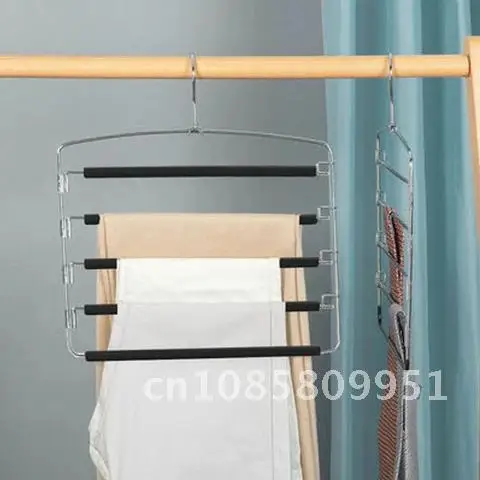 

5-Layers Hanger Storage Rack Pants Hangers Holders Trousers Clothes Hanger Space Saver Wardrobe Closet Organizer Organization
