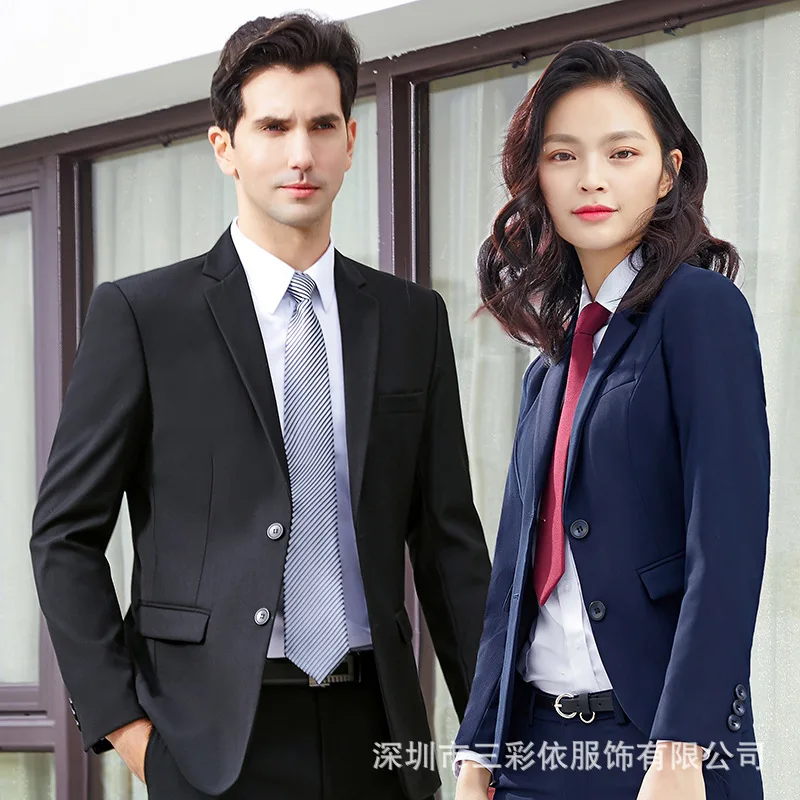 wm101New spring and summer suits, three-piece suits, business suits for men and women, real estate sales suits