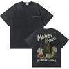 Washed Vintage Rapper Kendrick Lamar Good Kid Money Trees T-shirts Men Hip Hop Retro Oversized Tshirt Male Fashion Trend T Shirt 1