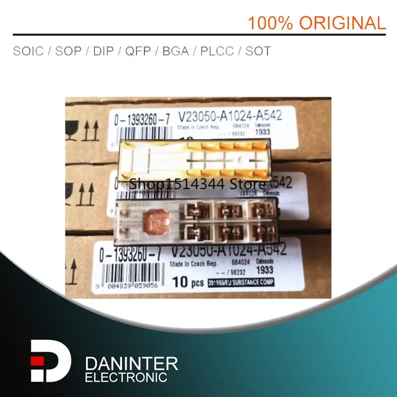 

New 100% 1pcs/lot SR6B4024 V23050-A1024-A542-24VDC Safety Relays V23050-A1024-A542 24vdc 8a/250vac dip14
