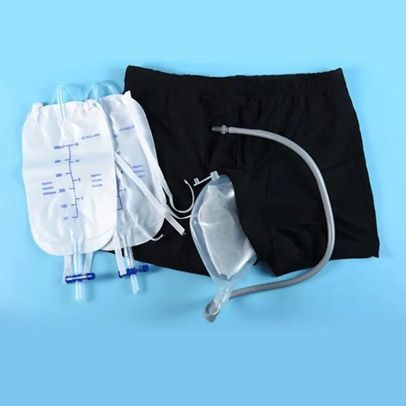 U2JD Silicone Urine Funnel Pee Holder Collector Catheter Wearable Incontinence Pants