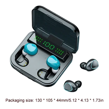 Wireless Headphones Noise Reduction Couple Earbuds with Microphone Bluetooth-Compatible 5.1 9D Four Headset for Double People 6