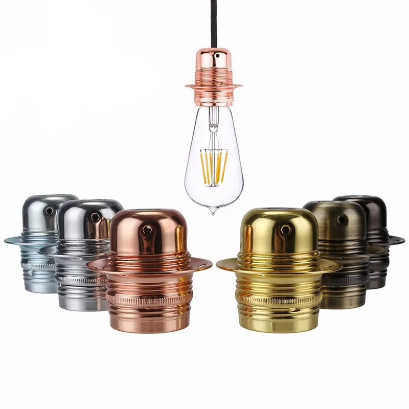 3 Pack Industriale Lampada A Sospensione, Portalampada Vintage Retro E27 Edison Lampadina Luce Pendente KIT Adattatore Con Cavo Intrecciato A Spirale Per Camera Da Letto Soggiorno Balcone Caffetteria - Foto 6