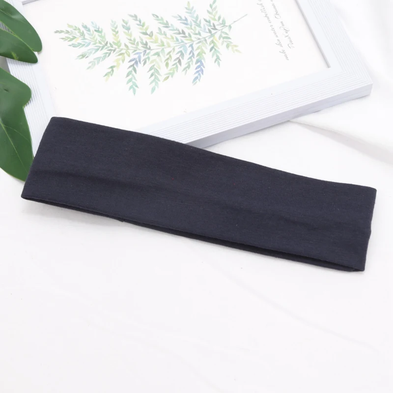 Elastic Cotton Sports Headband for Women - Versatile Hair Accessory for Gym, Running, Yoga, and Makeup