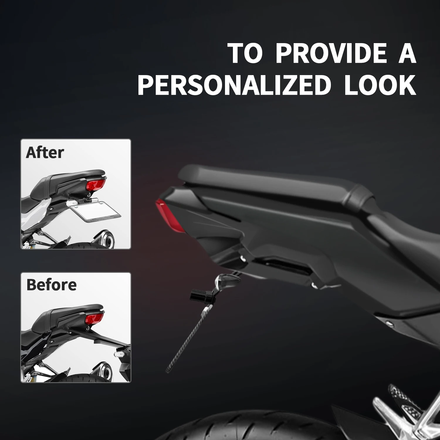 혼다 CB125R CB150R CB250R CB300R 2018-2024년식 번호판 홀더 오토바이 리어 숏 테일 타이디 엘리미네이터 키트