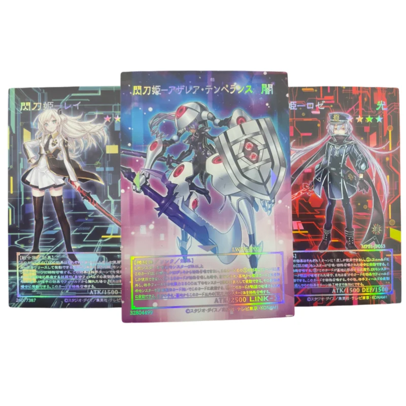 

Карточки Yu Gi Oh ACG Sky Striker Ace Azalea Temperance щероза Raye Коллекция аниме Лазерная рельефная полноразмерная карточка Сделай Сам игрушка подарок