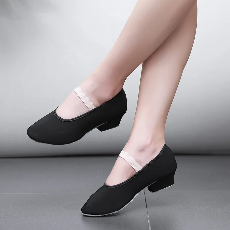 Teacher Dance Shoes Character Representative Women Soft Canvas Shoes Ballet Children Practice Skills Grade Sneakers Ballroom