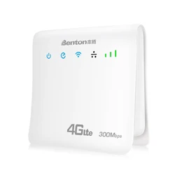 Benton 4G LTE WiFi Router 300Mbps 2.4G WiFi CPE Wireless Router with SIM Card Slot 4G SIM Router Modem Europe Korea Version