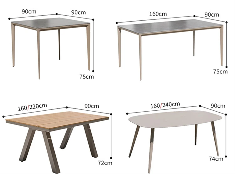 6/4 Piece Outdoor Patio Table and Chairs Set of 6 Outdoor Dining Set for 6 Patio Dining Sets Back Yard Outdoor Furniture Set