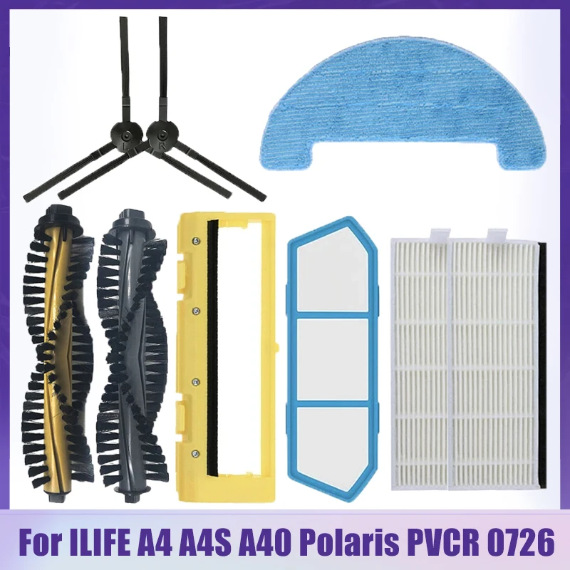 Main Side Brush Filter For Chuwi ILIFE A4 A4S A40 Polaris PVCR 0726 0826 0926 0726W Amibot Spirit ICE H2O Gutrend Style 220