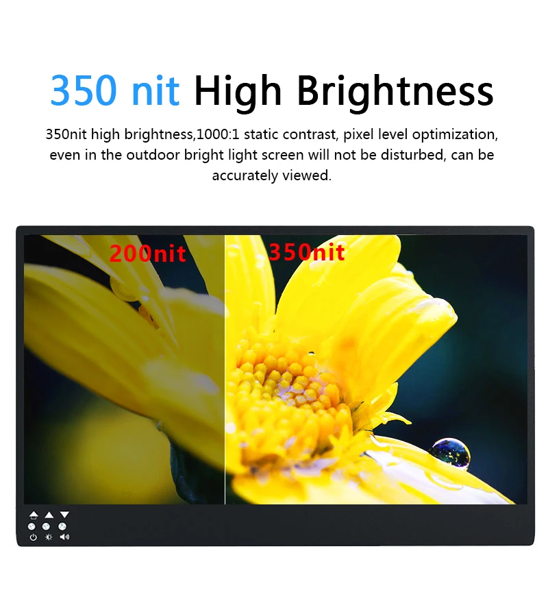 Bimawen ƮϿ ޴ , Ǯ HD IPS  Ʈ , USB C Ʈ ȭ Ȯ,   ġ, 4k 13.3 ġ