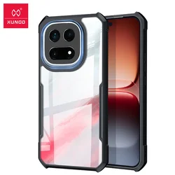 XUNDD Airbags Shockproof Laser Pattern Case with Camera Protection, PC+TPU Material for Vivo iQOO 15 (Black)