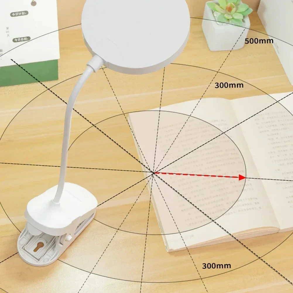 Small Desk Lamp Clip-on Bedside Reading Light