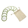 Reusable Bamboo Makeup Remover Pads 20PCS Washable Rounds Cleansing Facial Cotton Make Up Tool With Bamboo Containers And Bags 6