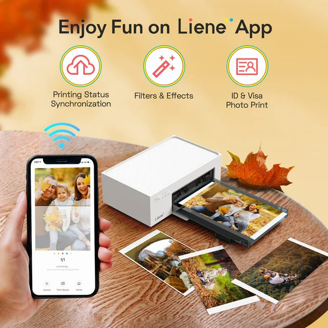 Stampante fotografica Liene stampa ricaricabile Wireless WiFi 300 DPI stampante  fotografica istantanea a sublimazione a colori 4 x6in stampante fotografica  - AliExpress