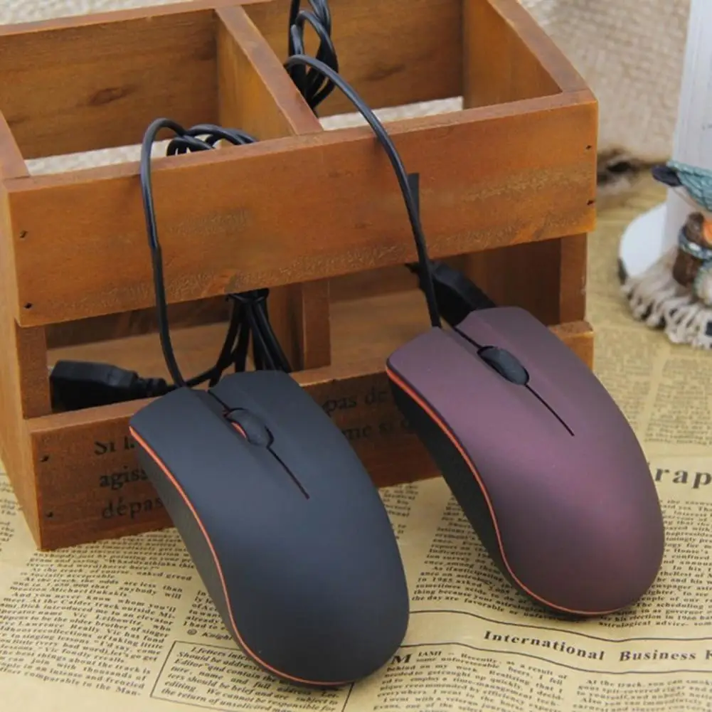 

Practical Wired Mouse Professional 2 Colors Optional USB Mouse 1000DPI Desktop Mice for Business Computer Mouse