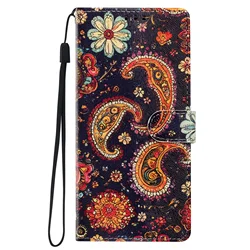 Elegante leren flip-wallet telefoonhoes met boek-stijl omslag