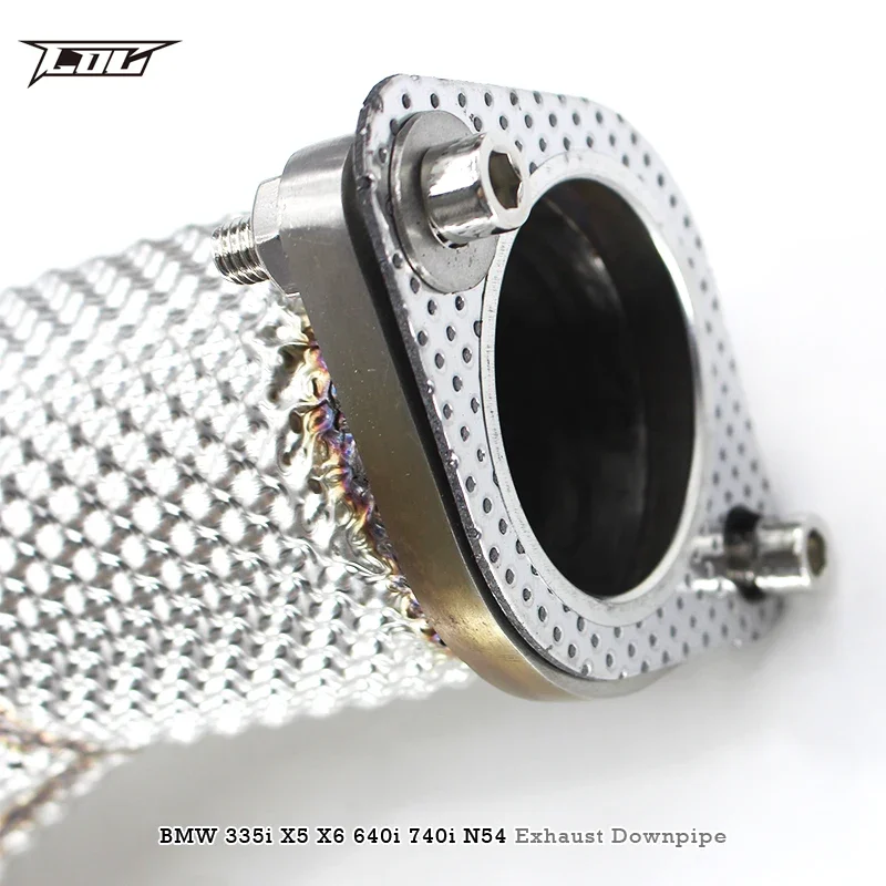 Head Section High flow Pipes branch downpipe Exhaust Pipe with catalyst For BMW X6 E71/E72/F16 3.0T N54 2008-
