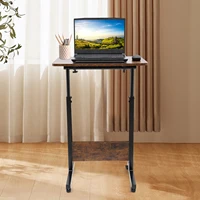 Bedside Desk with Universal Wheel Oversized Table 32-47in Adjustable Height Laptop Portable Study Standing for Dormitory Student 2