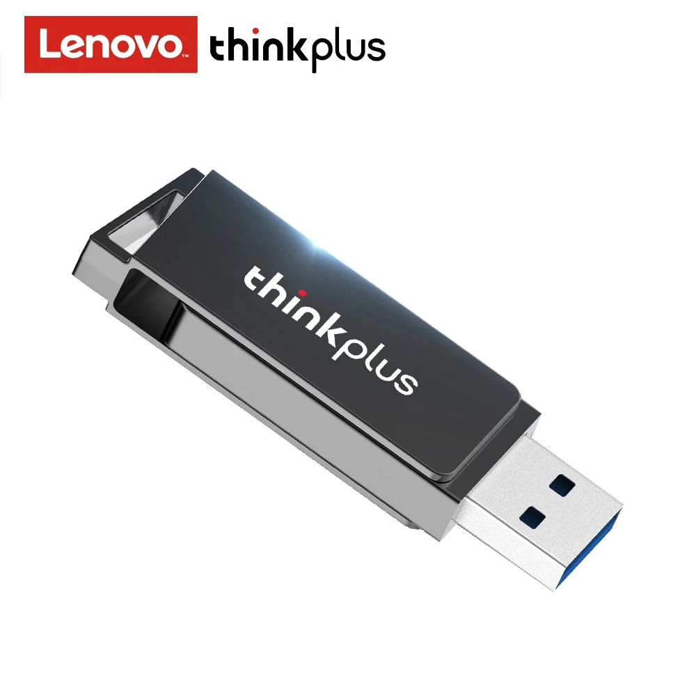 thinkplus USBメモリ 金属製 リング付き : Lenovo USBメモリ 高速 USB 3.1 Gen1 対応(Type-A) 最大読出速度120MB&frasl;s  金属製の360度回転 耐衝撃 防塵 のフラッシュドライブ X3 (32GB, Silver) : パソコン・周辺機器