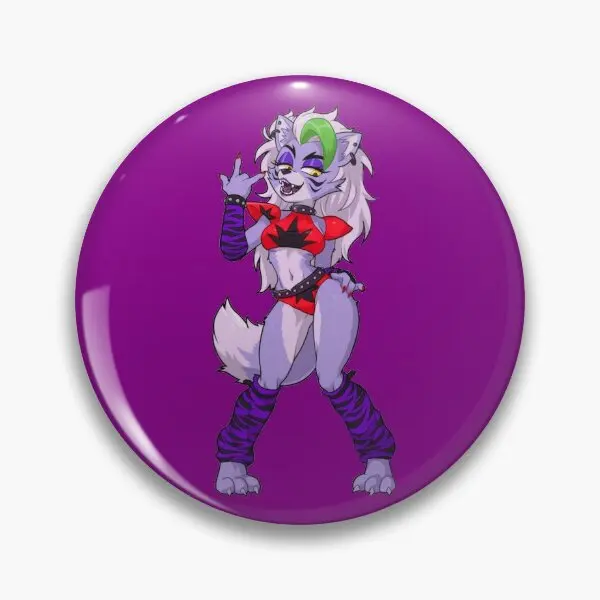 Roxanne Wolf Security Violation Soft Button Pin Cute Fashion Hat Collare Regalo Divertente Cartoon Gioielli Creativi Badge Vestiti In Metallo