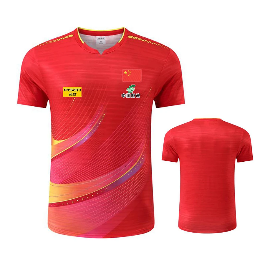 Personalize Text Aisan Cup Chinese TEAM Table Tennis shirts jerseys shorts for Men Women Children tennis pingpong tshirt sport t shirt badminton table tennis clothes set