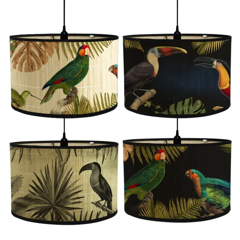 

Retro Style Lamp Covers Durable Home Decoration Bamboo Lampshade Indoor Lighting Lamp Shade Simple Chandelier