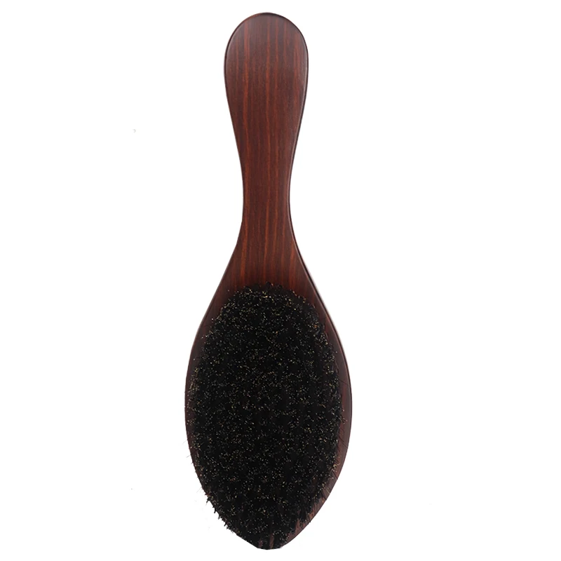 Men Afro Pro Wave Brush Curve 360 Wave Brush Bristles and Nylon Beard Styling Brush 6