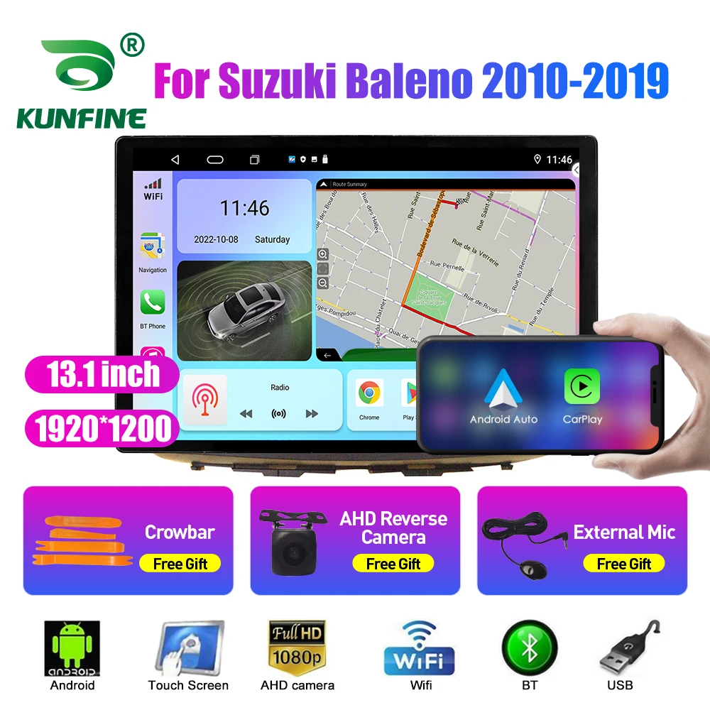 

Автомобильный радиоприемник 13,1 дюйма для Suzuki Baleno 2010-2019, автомобильный DVD GPS-навигатор, стерео Carplay, 2 Din, Центральный Мультимедиа, Android, авто