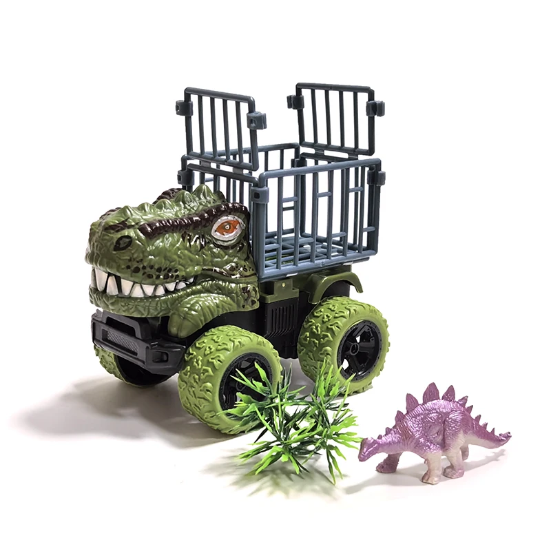 T‑Rex Inerti Dinosaur Lastbil med Dino Figur – Inertial Monster Truck Legetøj til Småbørn