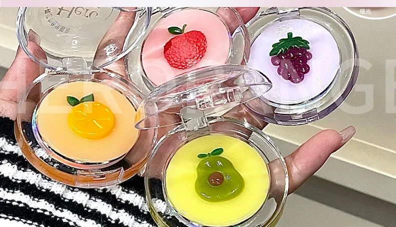 Fruit 2-in-1 temperatuurveranderende lippenstift make-up plaat met dubbele laag transparante basis, hydraterende lippenbalsem en actieve lippenmake-up._voghion.com
