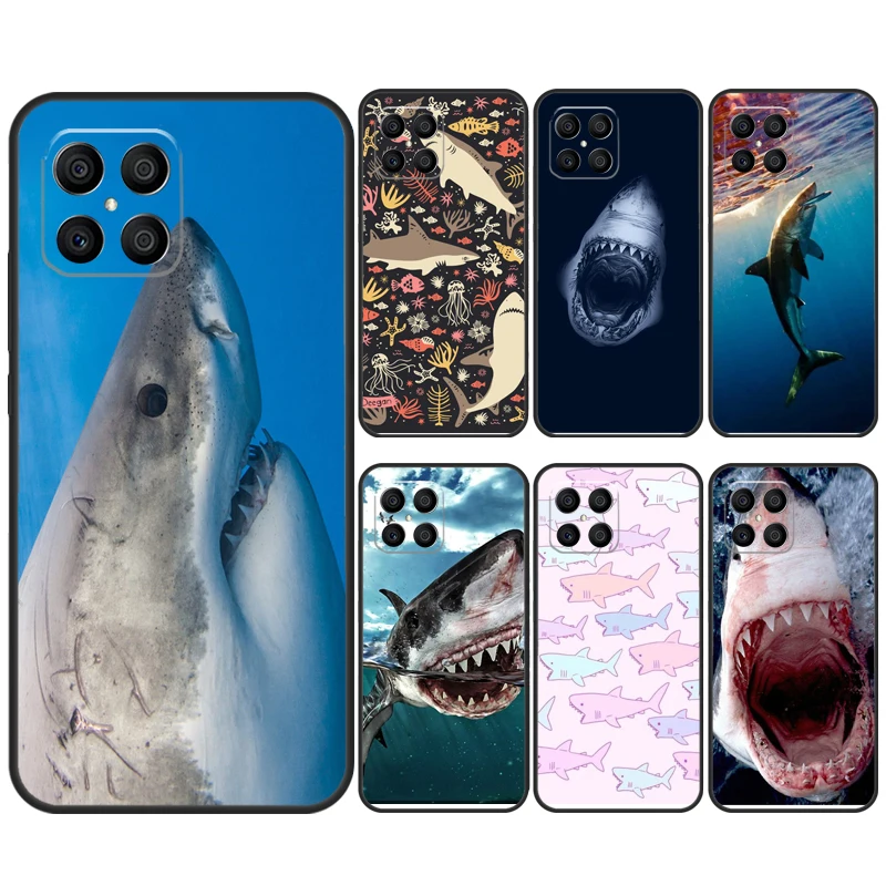 Ocean Shark Tooth Design Fish Case - Stylish Protective Cover